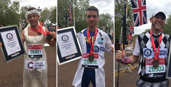 Kỷ lục Guinness trang phục kỳ lạ ‘nổ như mưa’ tại London Marathon 2019 Kỷ lục Guinness trang phục kỳ lạ ‘nổ như mưa’ tại London Marathon 2019